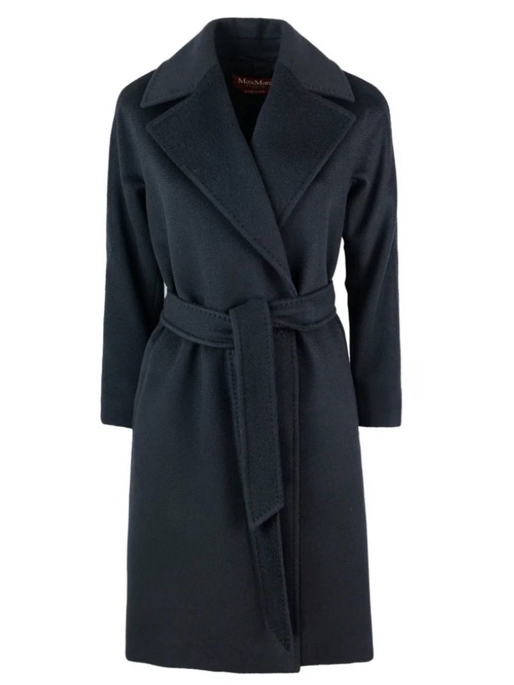 Max Mara Studio Dravenna Belted Wool Wrap Coat